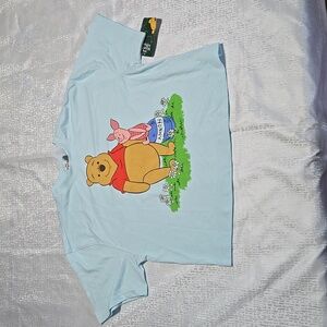 Disney Parks Winnie The Pooh And Piglet  Cropped Shirt